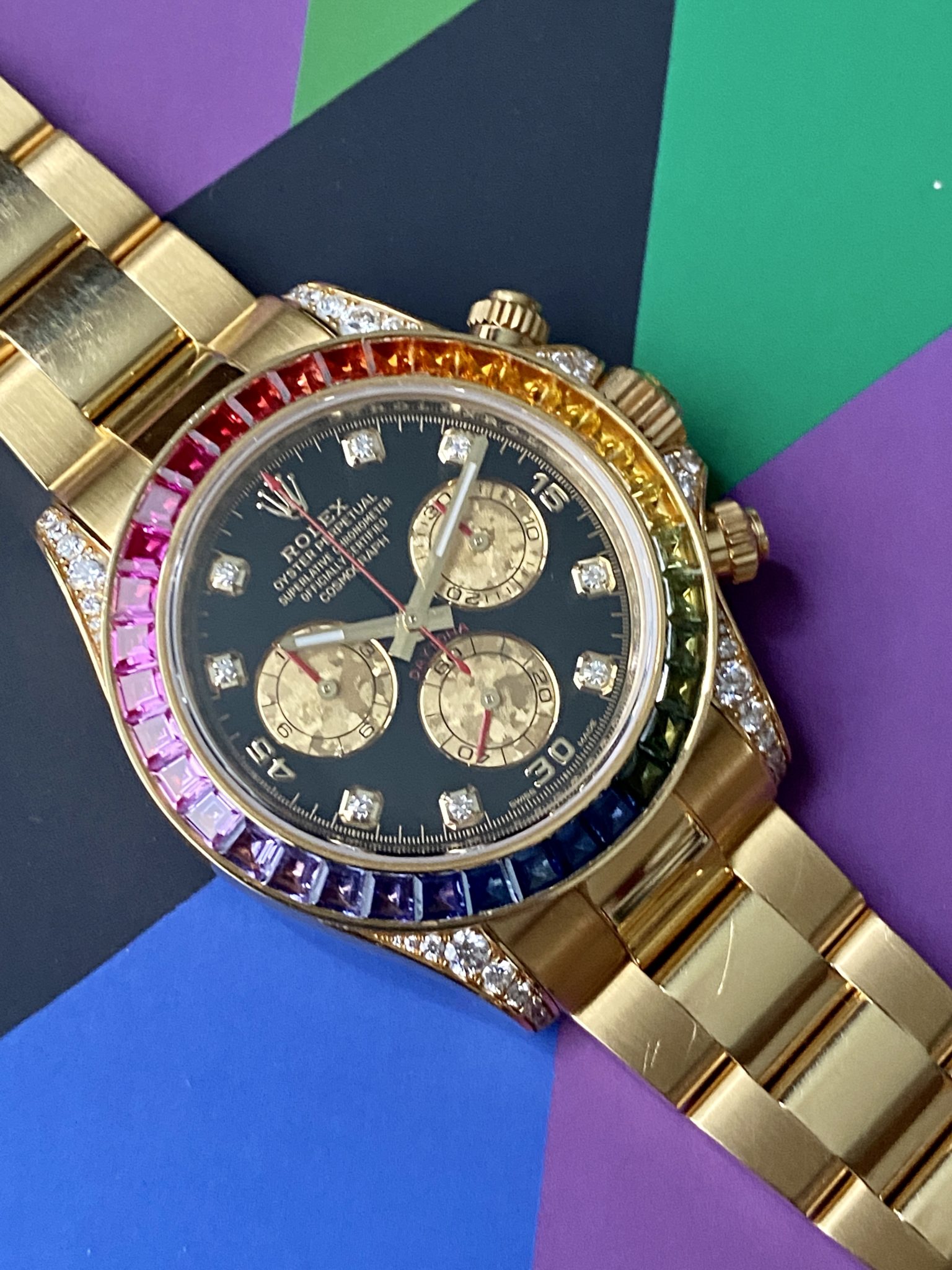 rolex daytone rainbow