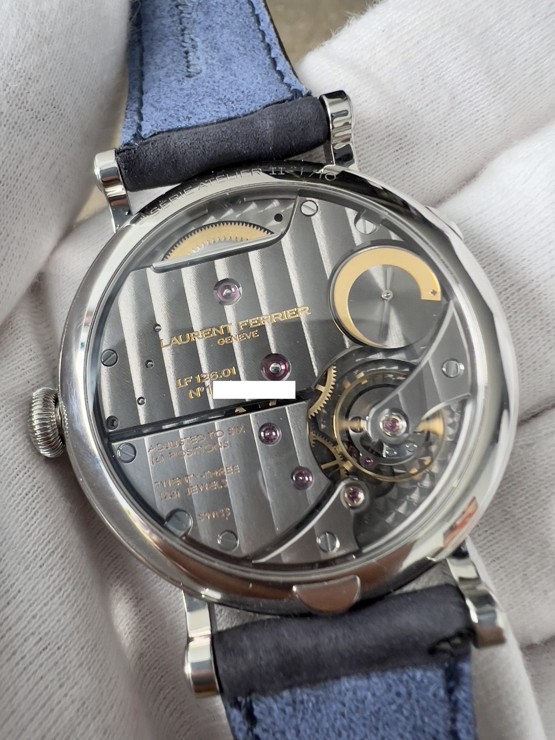 Laurent Ferrier Ecole Annual Calendar Navy Serie Atelier 10 Pieces Full