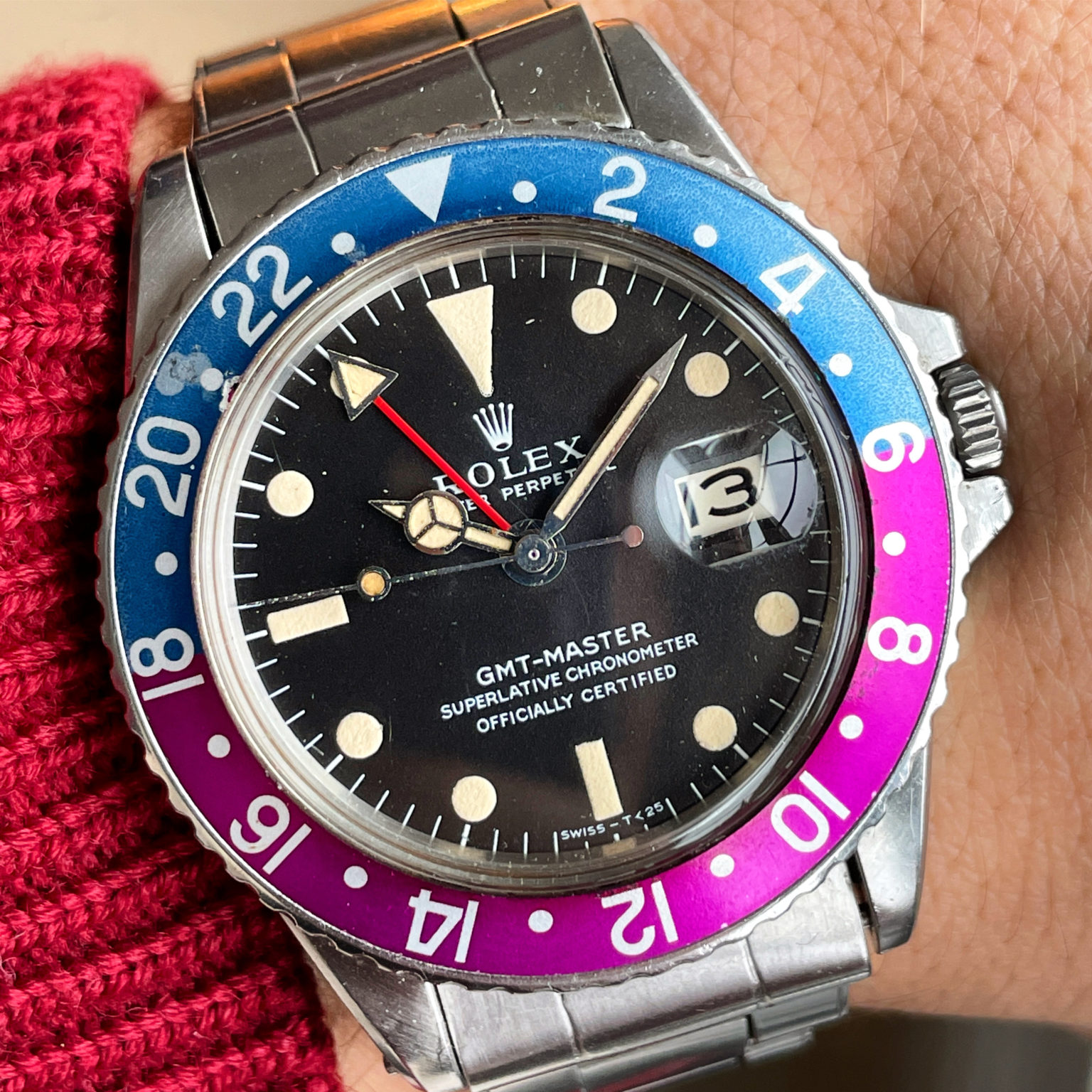 Rolex GMT Master 1675 Fuchsia
